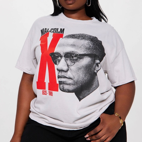 •Malcom X• NWT Crew Neck Graphic T-Shirt - Picture 3 of 3
